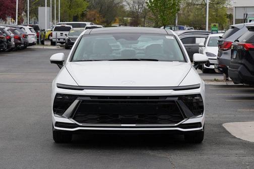 White 2025 Hyundai SONATA Hybrid Limited