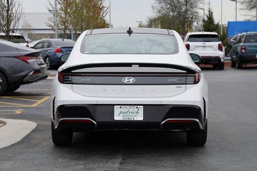 White 2025 Hyundai SONATA Hybrid Limited