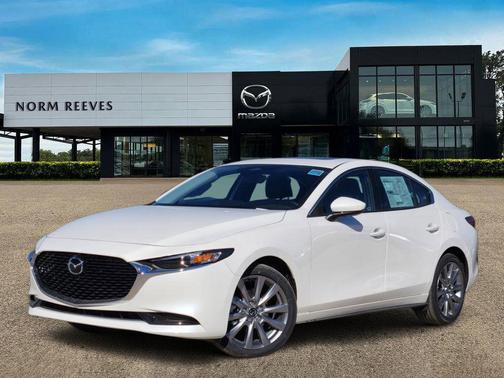 Snowflake White Pearl Mica 2026 Mazda Mazda3 FWD w/Preferred Package