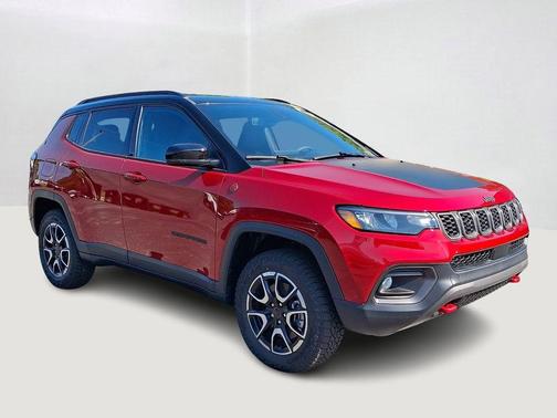 Red 2026 Jeep Compass Trailhawk