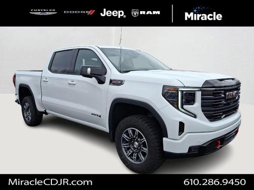 Summit White 2025 GMC Sierra 1500 AT4