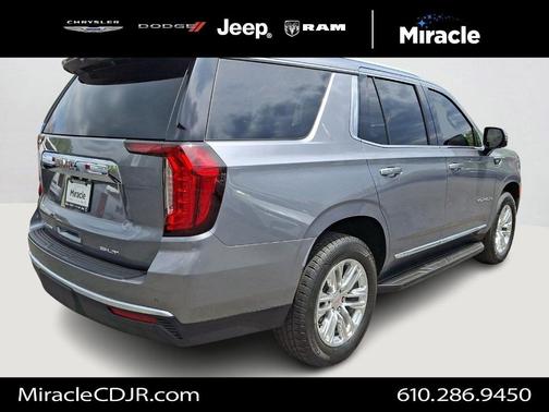 Satin Steel Metallic 2021 GMC Yukon SLT