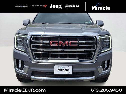 Satin Steel Metallic 2021 GMC Yukon SLT
