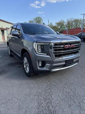 Satin Steel Metallic 2021 GMC Yukon SLT