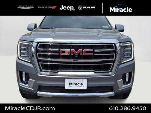 Satin Steel Metallic 2021 GMC Yukon SLT