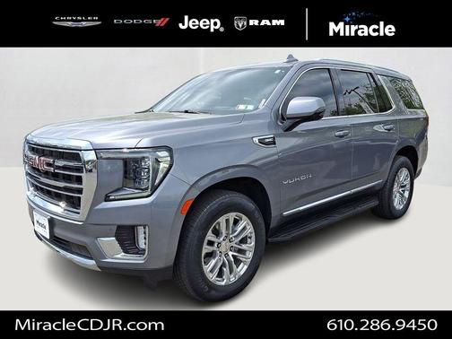 Satin Steel Metallic 2021 GMC Yukon SLT
