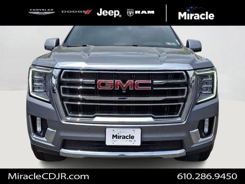 Satin Steel Metallic 2021 GMC Yukon SLT