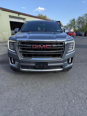 Satin Steel Metallic 2021 GMC Yukon SLT