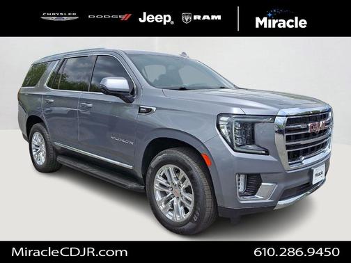 Satin Steel Metallic 2021 GMC Yukon SLT