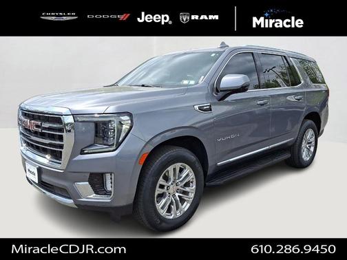 Satin Steel Metallic 2021 GMC Yukon SLT