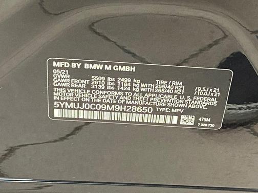Black Sapphire Metallic 2021 BMW X4 M AWD