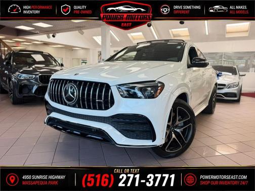 designo Diamond White Metallic 2021 Mercedes-Benz AMG GLE 53e 4MATIC Coupe