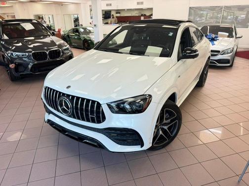 designo Diamond White Metallic 2021 Mercedes-Benz AMG GLE 53e 4MATIC Coupe