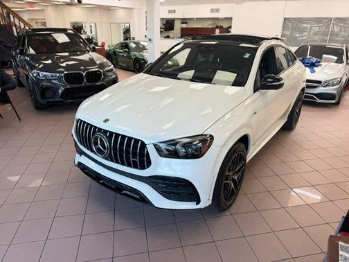 designo Diamond White Metallic 2021 Mercedes-Benz AMG GLE 53e 4MATIC Coupe