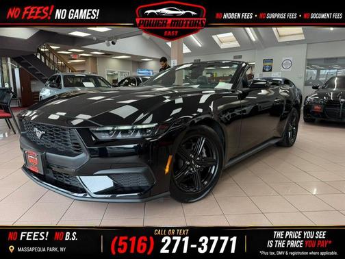 Shadow Black 2025 Ford Mustang EcoBoost Premium