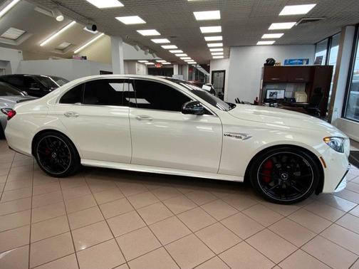 designo Diamond White Metallic 2021 Mercedes-Benz AMG E 63 S 4MATIC