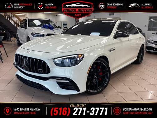 designo Diamond White Metallic 2021 Mercedes-Benz AMG E 63 AMG E 63 S 4MATIC+ Sedan