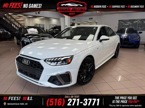 Glacier White Metallic 2024 Audi A4 45 S line Premium Plus