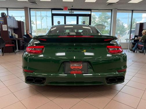 GREEN 2017 Porsche 911 Turbo S