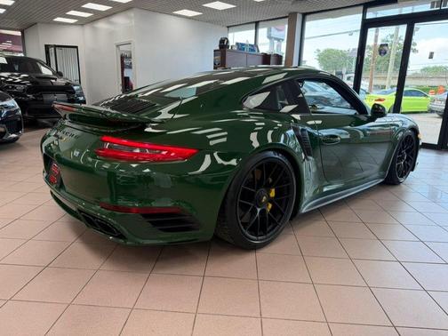 GREEN 2017 Porsche 911 Turbo S