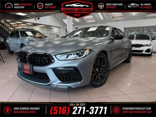 Frozen Pure Grey Metallic 2024 BMW M8 Gran Coupe Competition