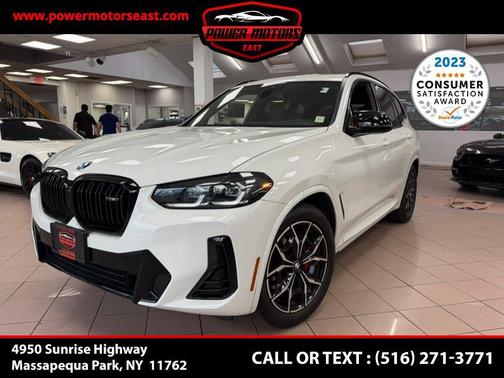 Mineral White Metallic 2023 BMW X3 M40i Sports Activity Vehicle
