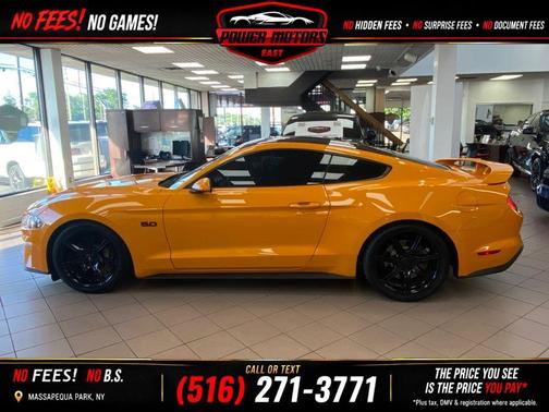 Orange 2018 Ford Mustang GT