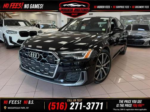 Black 2024 Audi A6 55 Premium Plus