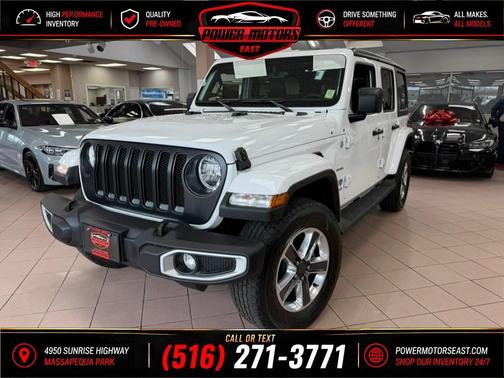 Bright White Clearcoat 2021 Jeep Wrangler Unlimited Sahara