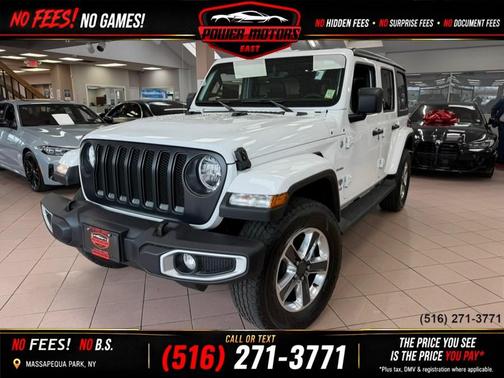 Bright White Clearcoat 2021 Jeep Wrangler Unlimited Sahara