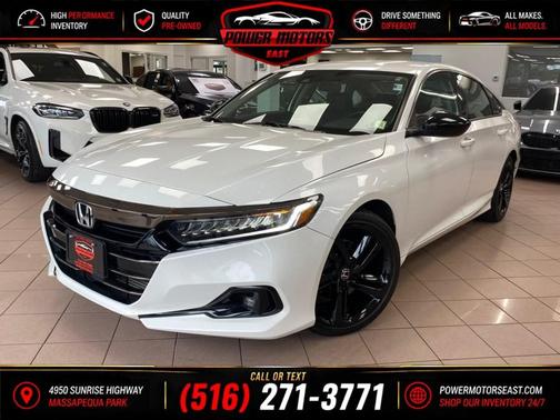 Platinum White Pearl 2021 Honda Accord Sport SE 1.5T