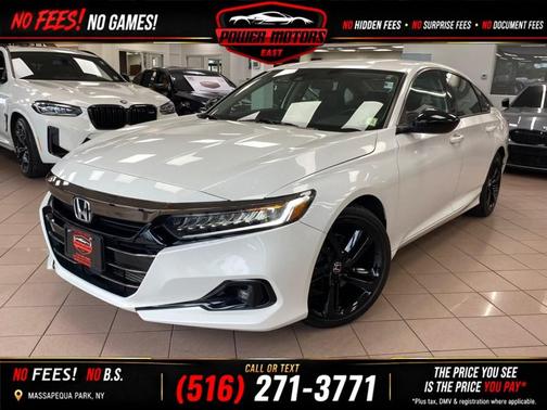 Platinum White Pearl 2021 Honda Accord Sport SE 1.5T