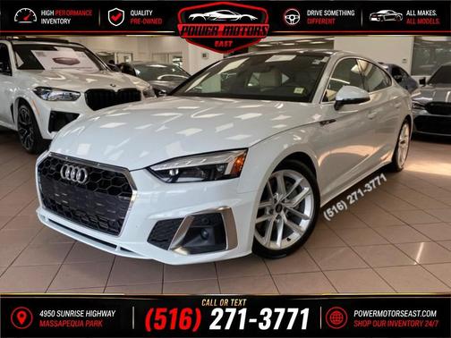 Arkona White 2024 Audi A5 Sportback 45 S Line Premium Plus