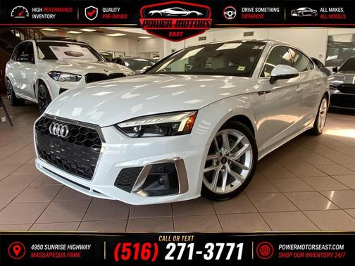 Arkona White 2024 Audi A5 Sportback 45 S Line Premium Plus