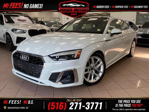Arkona White 2024 Audi A5 Sportback 45 S Line Premium Plus