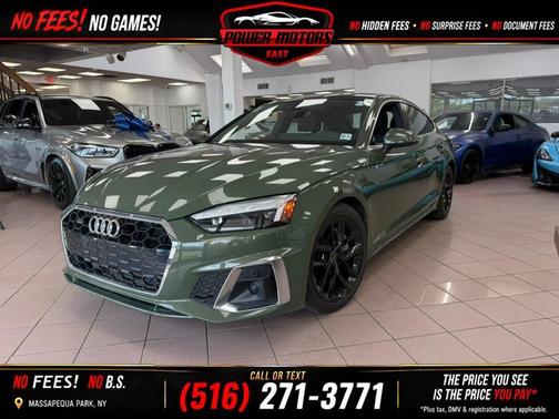 District Green Metallic 2024 Audi A5 Sportback 45 S Line Premium Plus