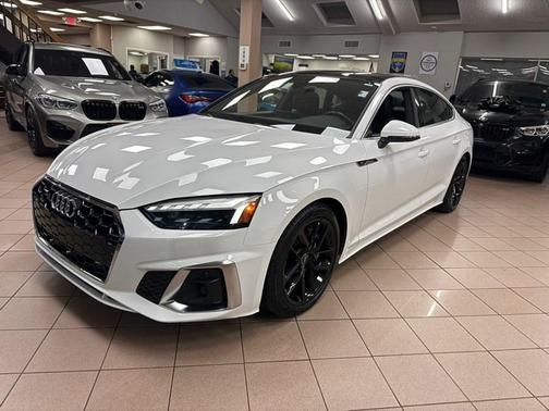 Arkona White 2024 Audi A5 Sportback 45 S Line Premium Plus