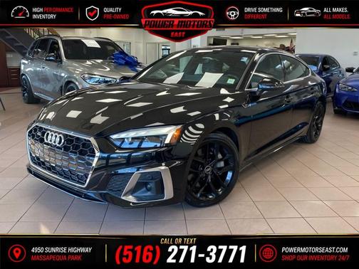 Mythos Black Metallic 2024 Audi A5 Sportback 45 S Line Premium Plus