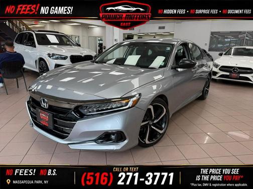 Lunar Silver Metallic 2021 Honda Accord Sport SE 1.5T