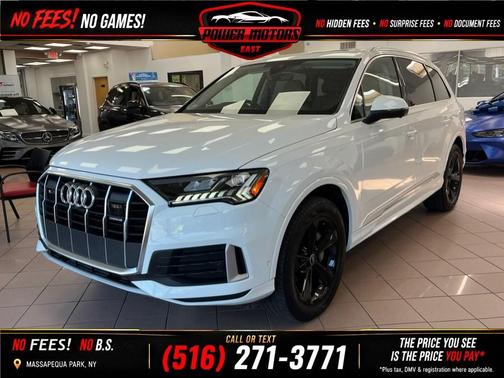 Glacier White Metallic 2024 Audi Q7 45 Premium Plus