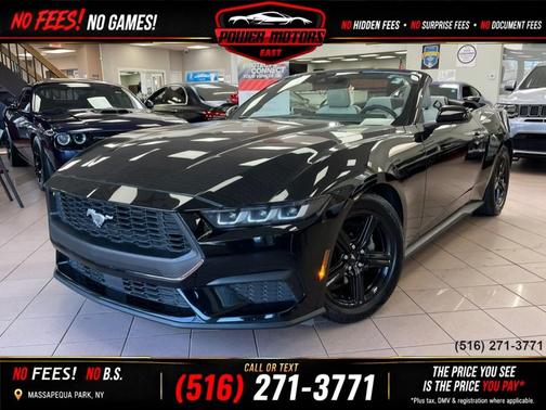 Shadow Black 2024 Ford Mustang EcoBoost Premium