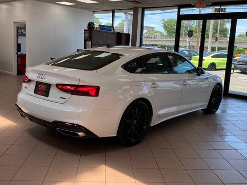 Glacier White Metallic 2025 Audi A5 Sportback 45 S Line Premium