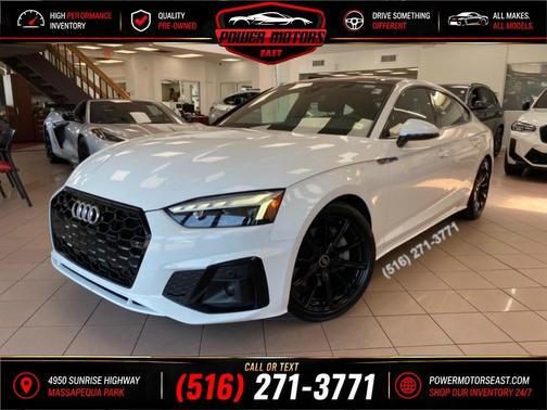 Glacier White Metallic 2025 Audi A5 Sportback 45 S Line Premium