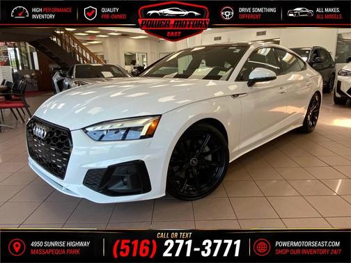 Glacier White Metallic 2025 Audi A5 Sportback 45 S Line Premium