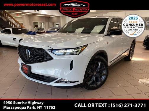 Platinum White Pearl 2023 Acura MDX A-Spec Package