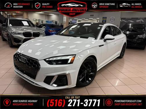 Arkona White 2024 Audi A5 Sportback 45 S Line Premium Plus