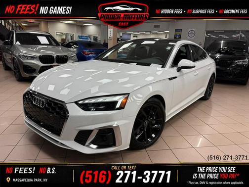 Arkona White 2024 Audi A5 Sportback 45 S Line Premium Plus
