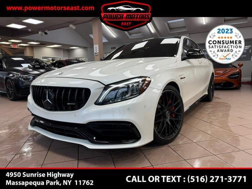 designo Diamond White Metallic 2021 Mercedes-Benz AMG C 63 S