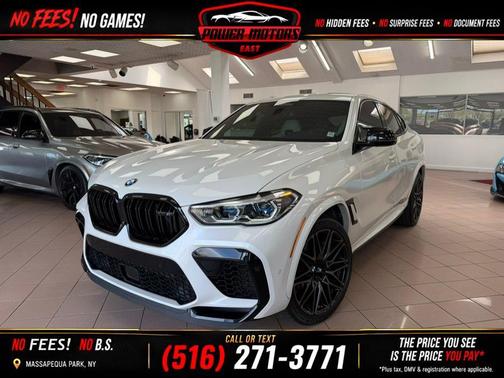 Mineral White Metallic 2021 BMW X6 M Sports Activity Coupe