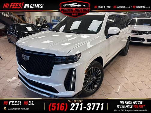 Crystal White Tricoat 2023 Cadillac Escalade ESV V-Series